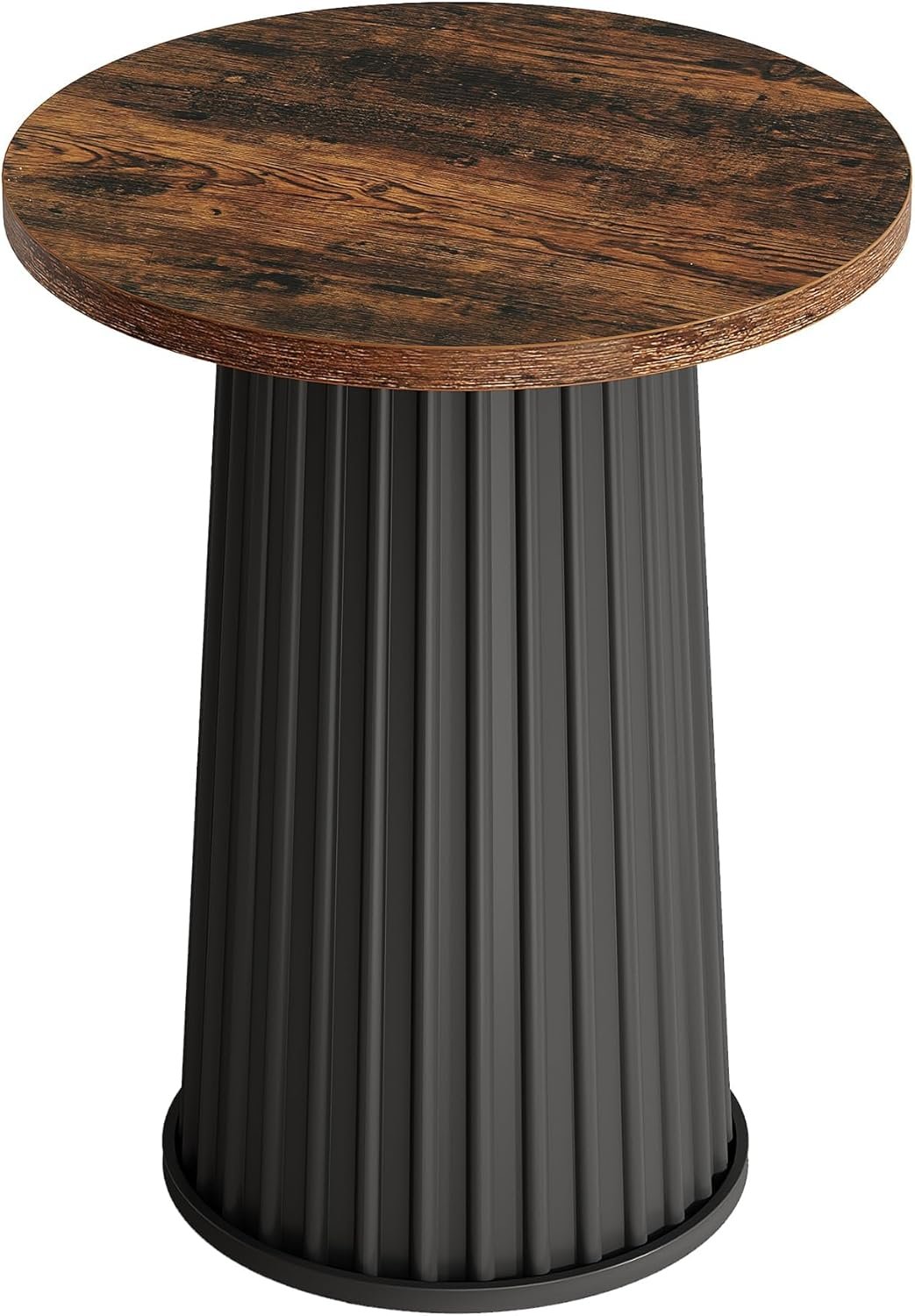 Tribesigns Table de salle à manger ronde moderne de 60 cm avec pied en métal pour petits espaces