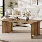 Tribesigns Table basse rectangulaire de 119,4 cm, Table centrale de style rustique pour salon 3
