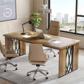 Tribesigns Bureau d'ordinateur, Double long Table de conférence pour la maison et le bureau 3