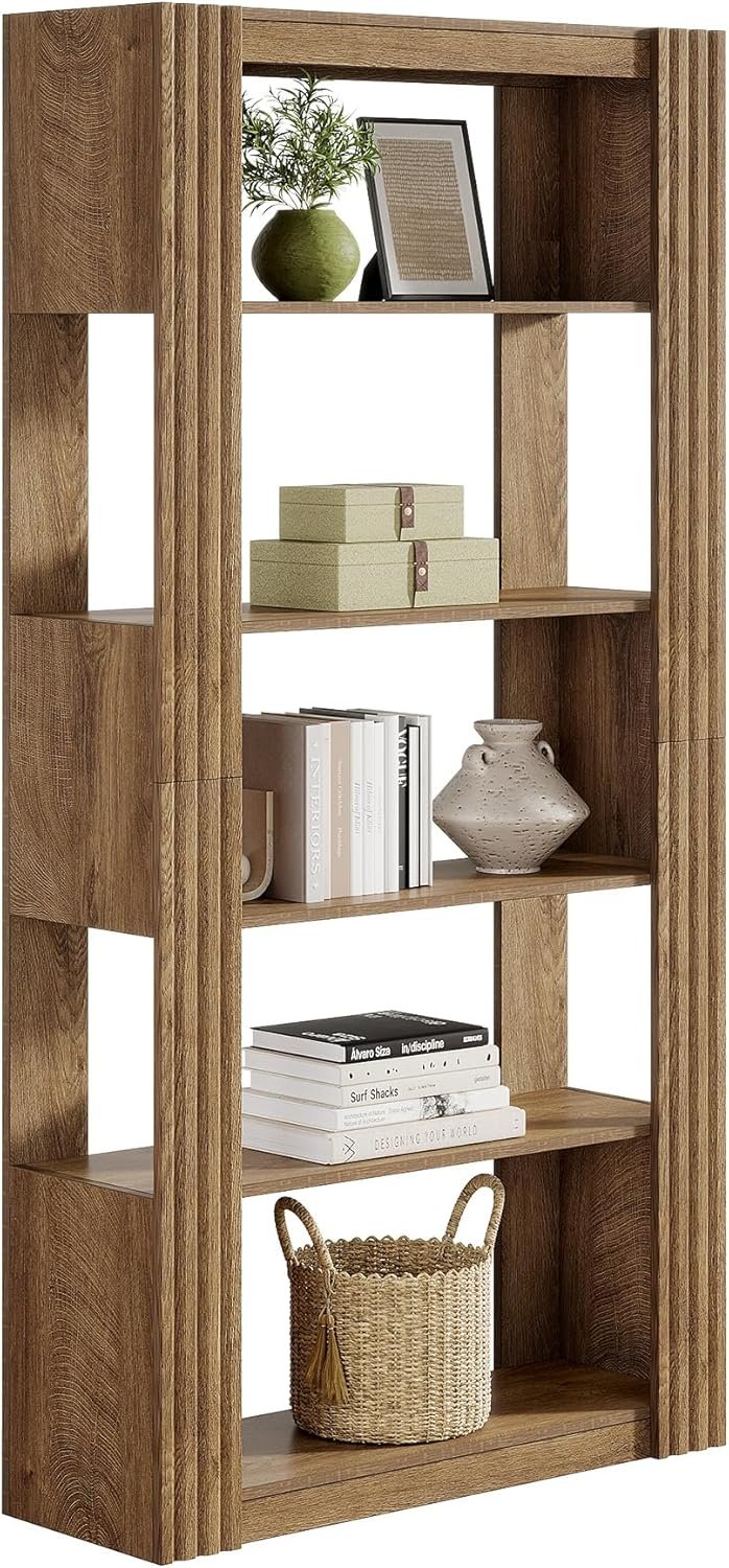 Tribesigns Étagère autoportante de 180 cm de haut avec 5 étagères ouvertes, Étagère de bureau