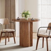 Tribesigns Table à Manger Ronde, 80 cm Table de Cuisine pour 4 Personnes pour Salle à Manger 3