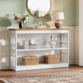 Tribesigns Console moderne pour l'entrée 105 cm blanche à placer derrière un canapé 3