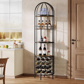 Tribesigns Casier à vin autoportant à 5 niveaux avec porte-bouteilles et étagère 3