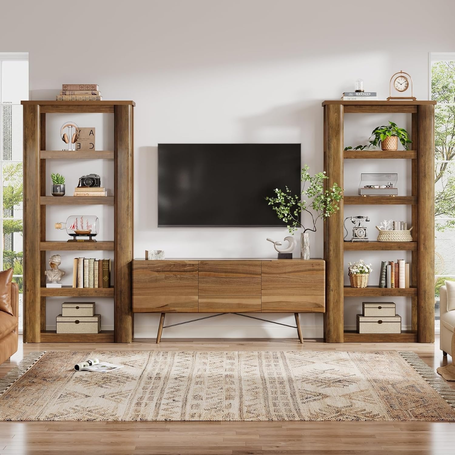 Tribesigns Bibliothèque, Étagère sur 6 Niveaux Meuble de Rangement Livres