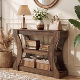 Tribesigns Console de 105 cm avec rangement, idéale pour l'entrée, Table basse étroite à placer derrière le canapé 3