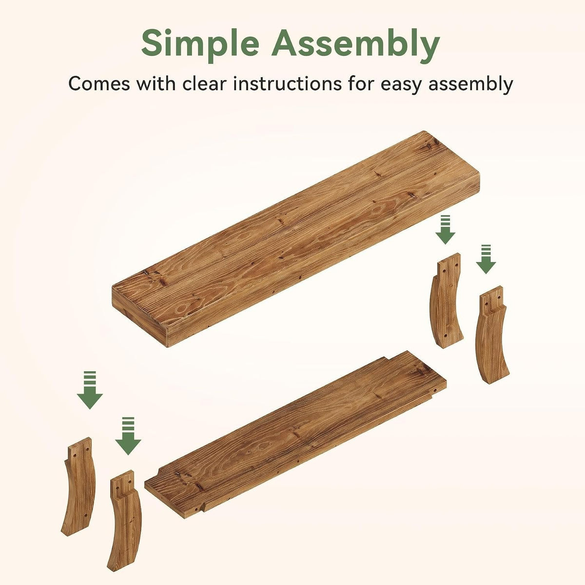 Tribesigns Banc à chaussures de 160 cm en bois massif, Banc d'entrée avec étagère, style maison de campagne