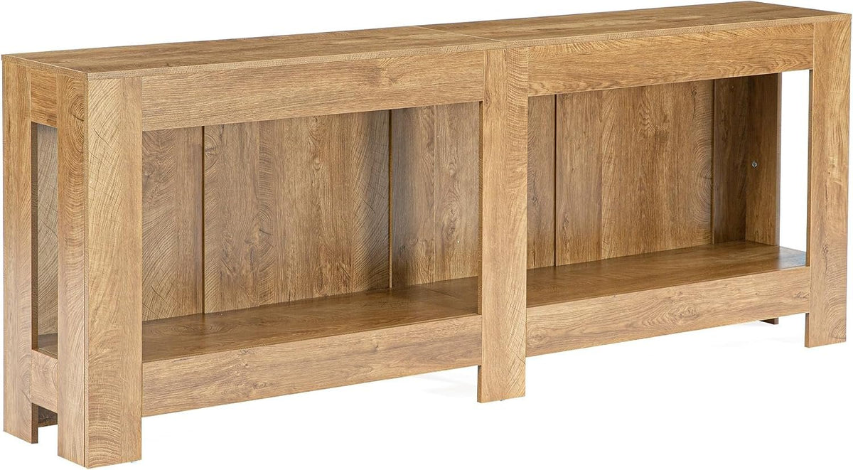 Tribesigns Table console avec rangement 200 cm style champêtre pour entrée ou salon