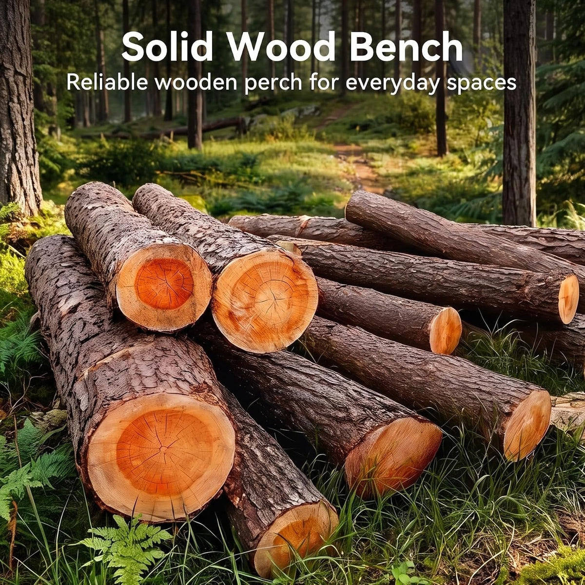 Tribesigns Banc en bois massif 150 cm pour 2 à 3 personnes, Banc à chaussures de style champêtre