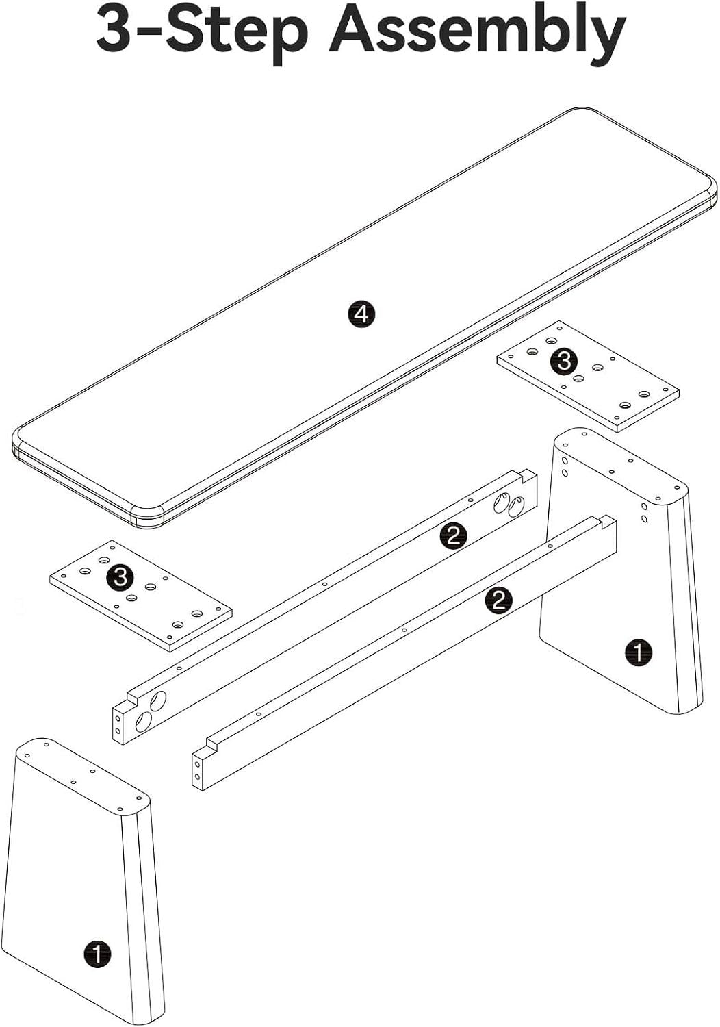Tribesigns Banc à chaussures de 140 cm en bois massif, Banc pour 2 à 3 personnes de style champêtre