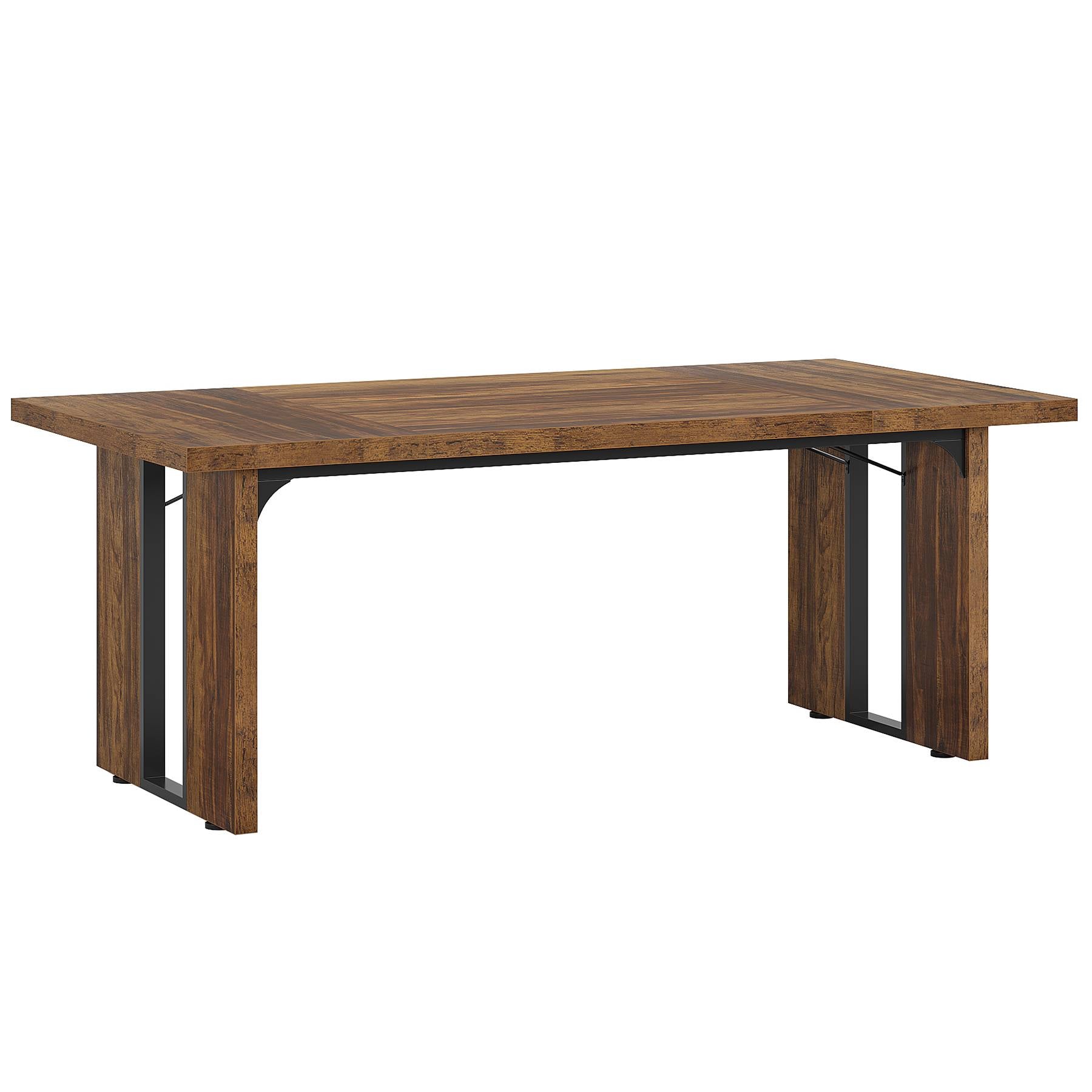 Tribesigns Table à manger rectangulaire, Table de petit-déjeuner pour 6 à 8 personnes