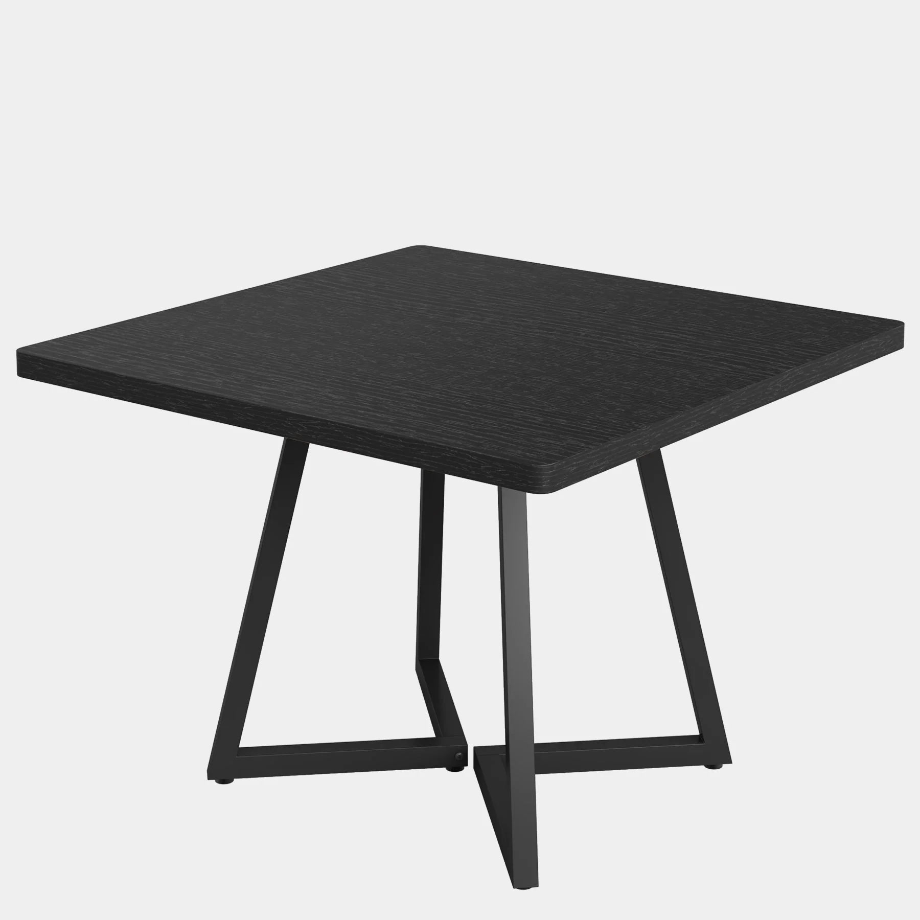Tribesigns Table à Manger pour 4 Personnes, Table avec Pied métallique Table de Salle à Manger en Bois