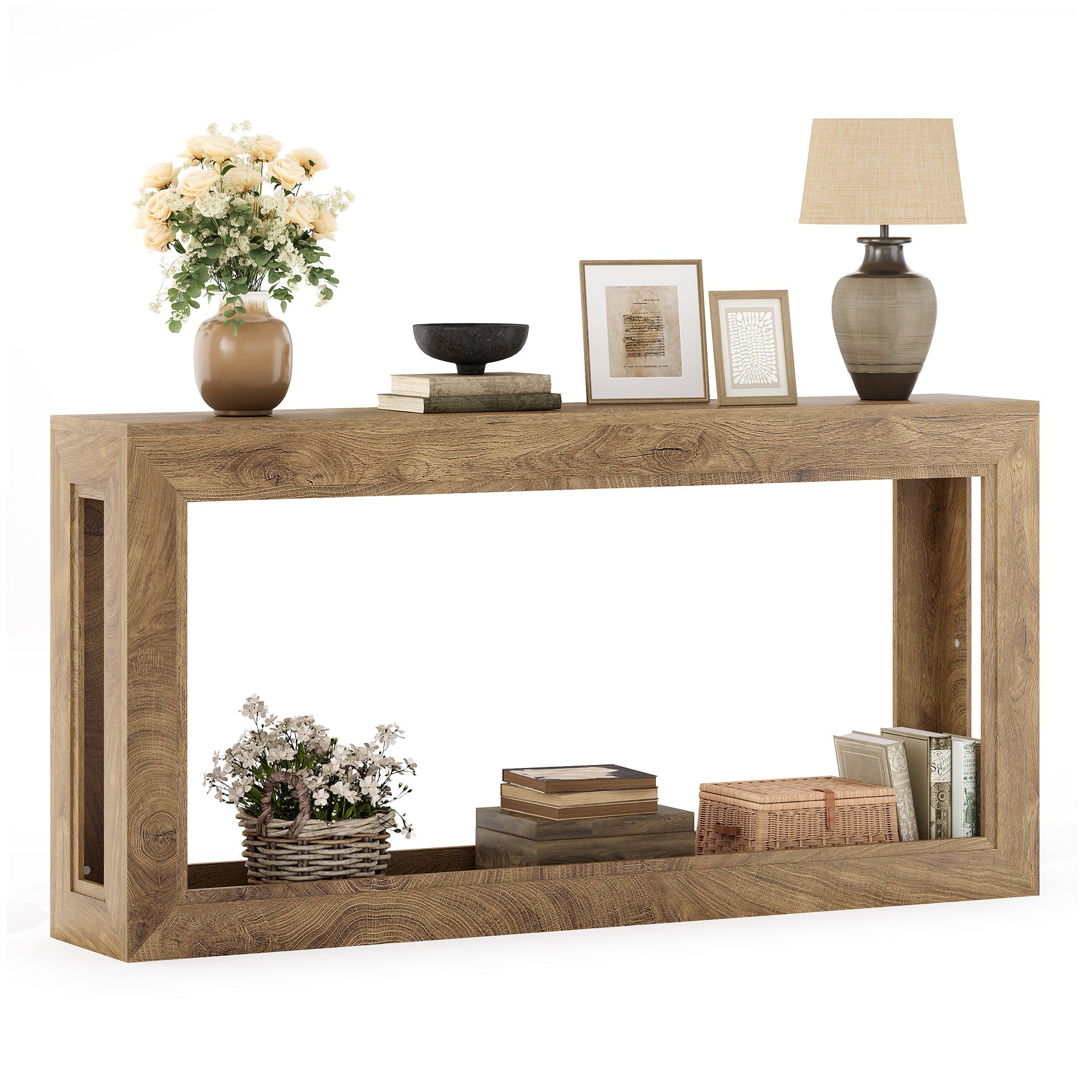 Tribesigns Tavolo consolle da 160 cm, tavolino moderno per soggiorno