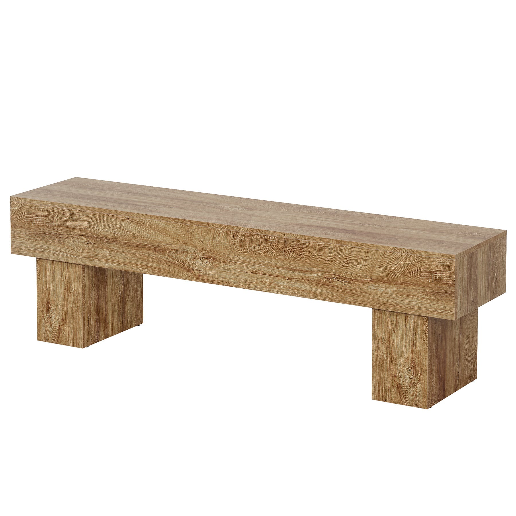 Tribesigns Meuble TV 160 cm, Centre multimédia style ferme pour salon et télévision