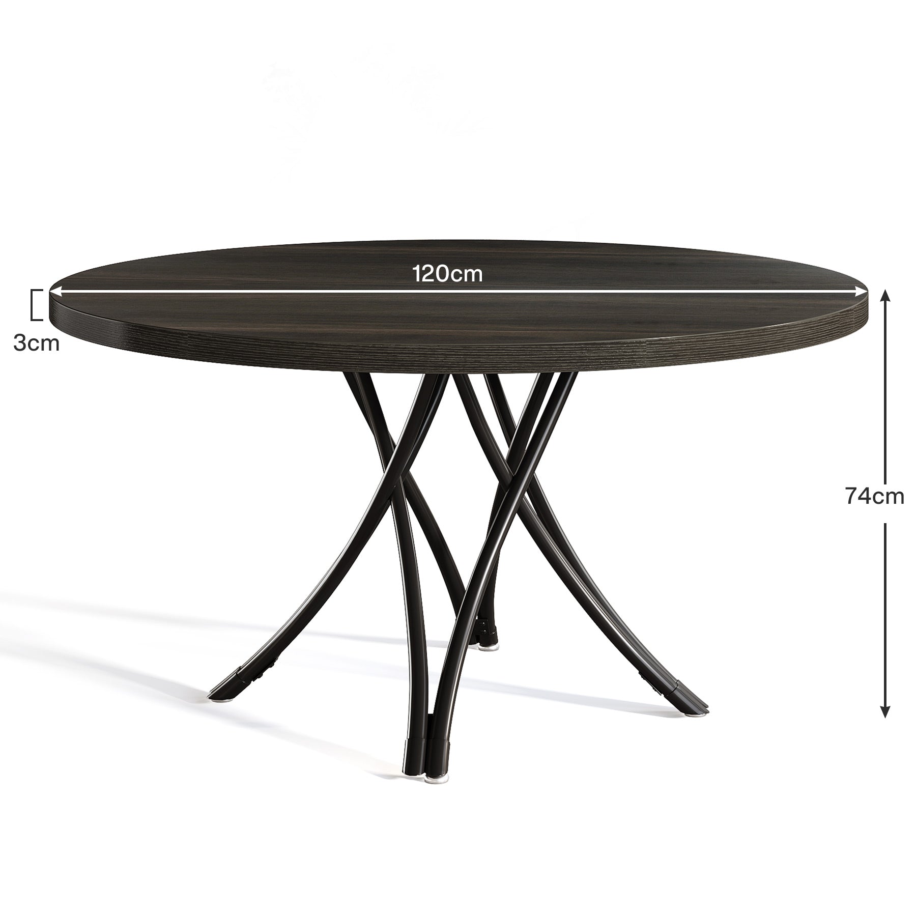 Tribesigns Table de conférence 120 cm, Table de réunion d'affaires moderne