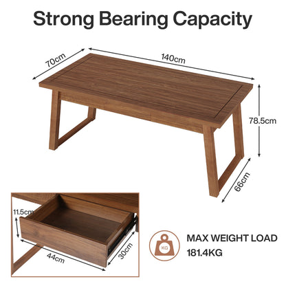 Tribesigns Bureau exécutif, Bureau d'ordinateur en bois Table d'étude avec tiroir