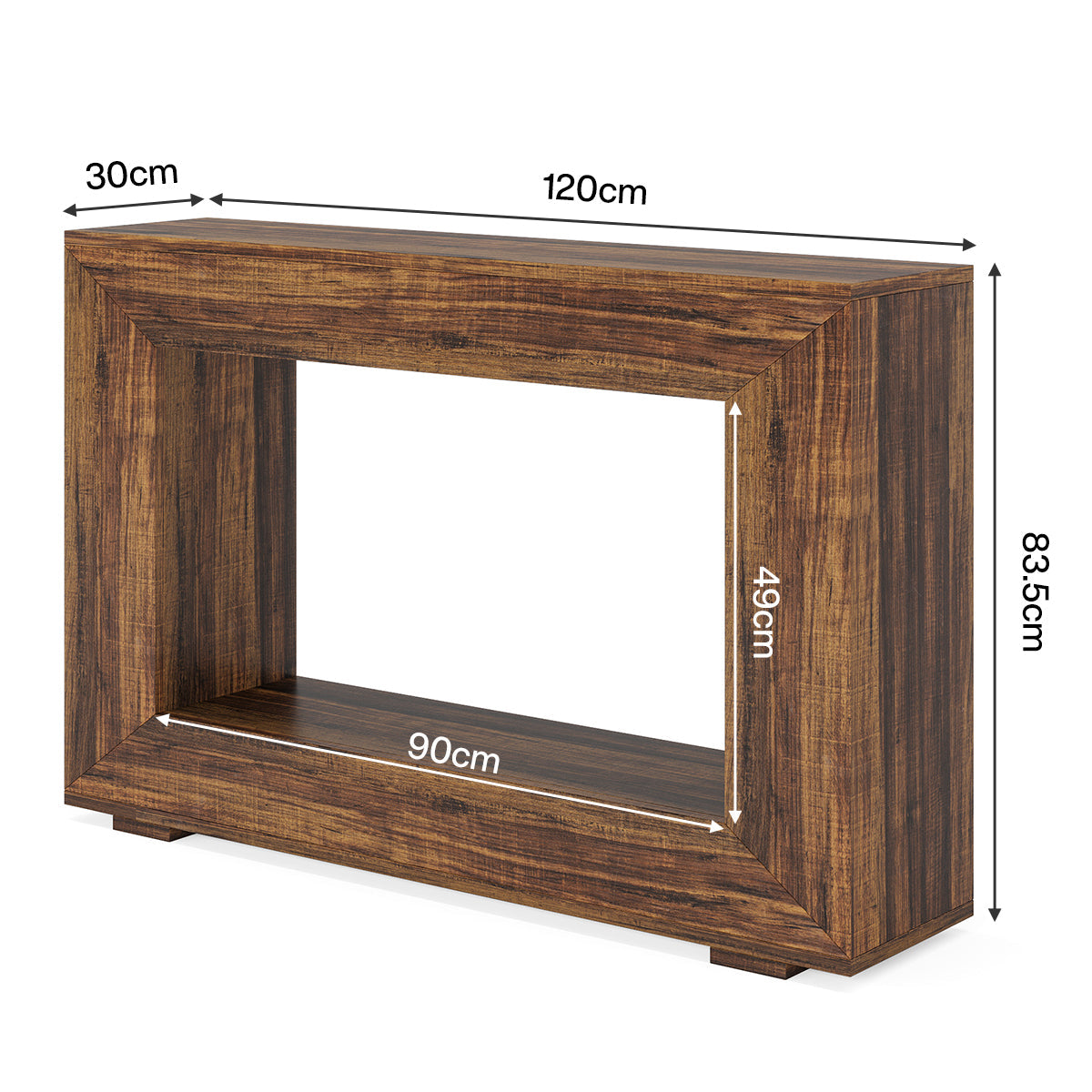 Tribesigns Console de style maison de campagne, Table basse en bois pour l'entrée