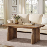 Tribesigns Table basse 120 cm, Table centrale de ferme Table basse à thé cocktail 3