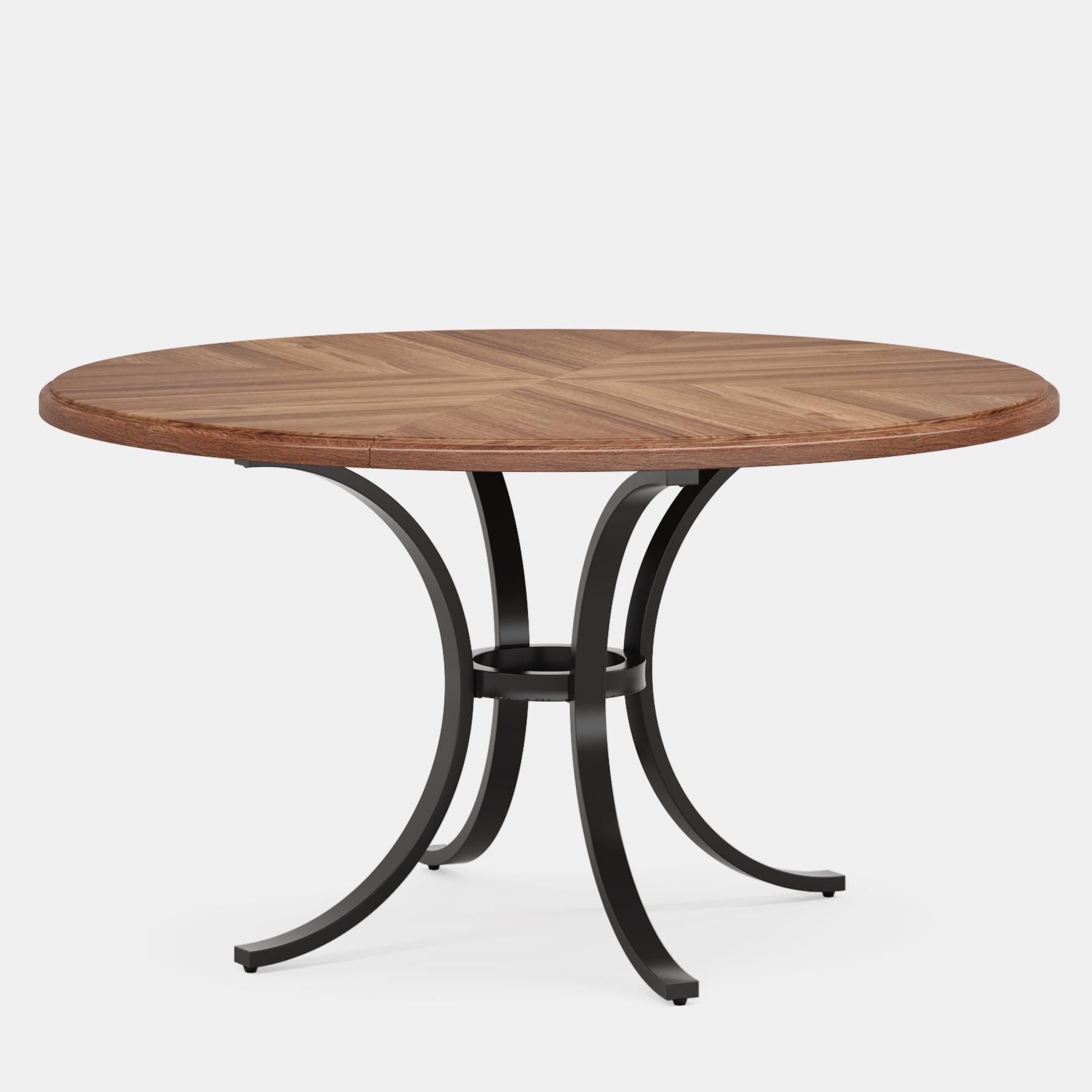 Table à manger Tribesigns, Table de cuisine ronde moderne de 120 cm pour 4 à 6 personnes