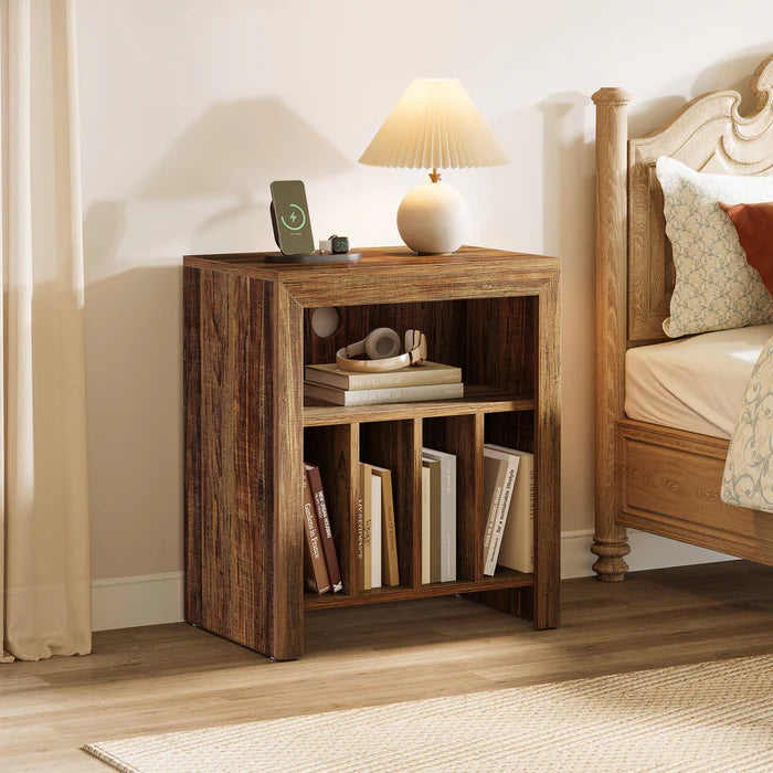 Tribesigns Support pour tourne-disque, Meuble de rangement pour disques vinyles