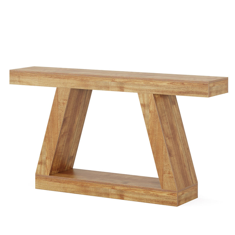 Tribesigns Table console industrielle de 140 cm pour entrée, Table basse de couloir