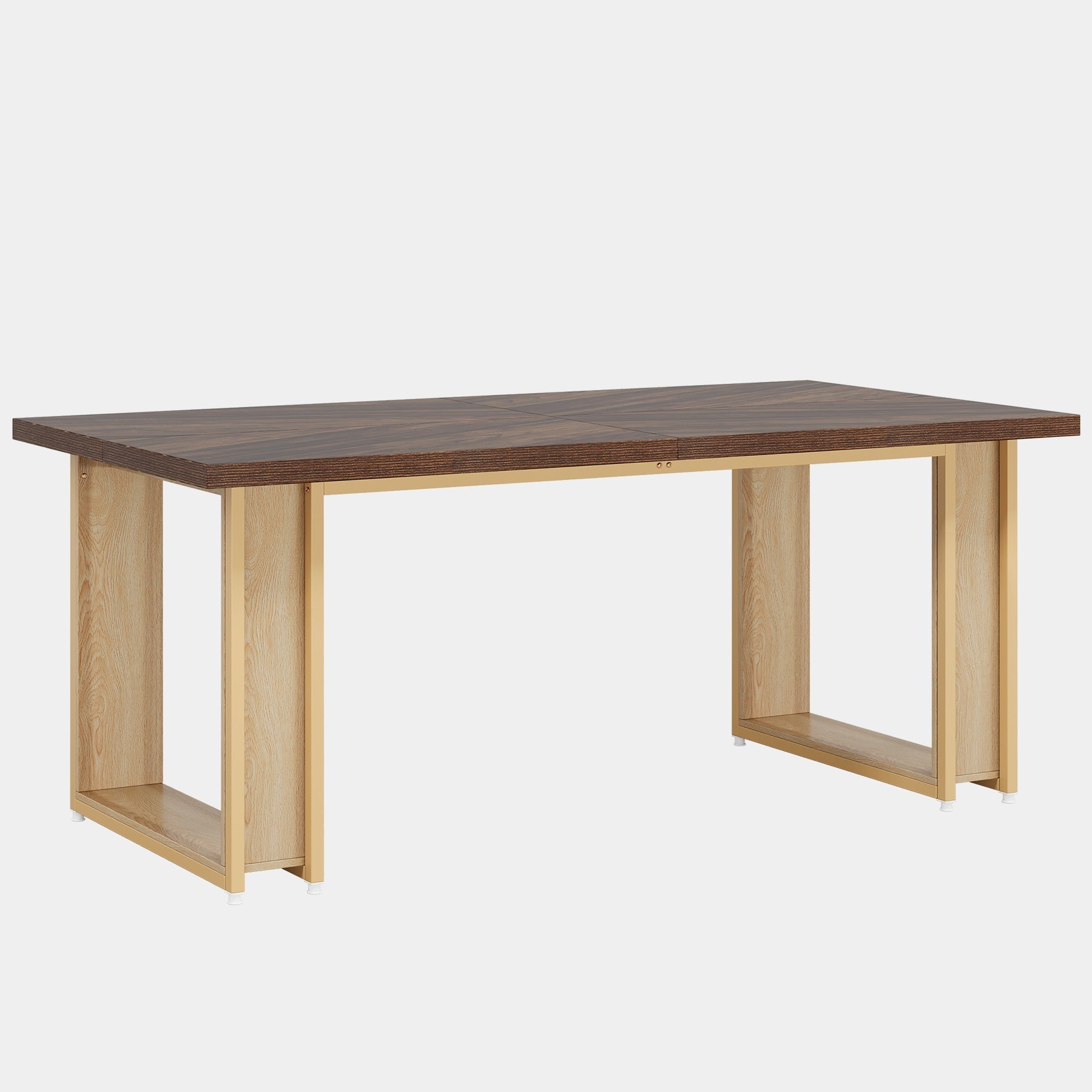 Tribesigns Bureau vintage, Tables d'ordinateur grandes en bois pour bureau à domicile