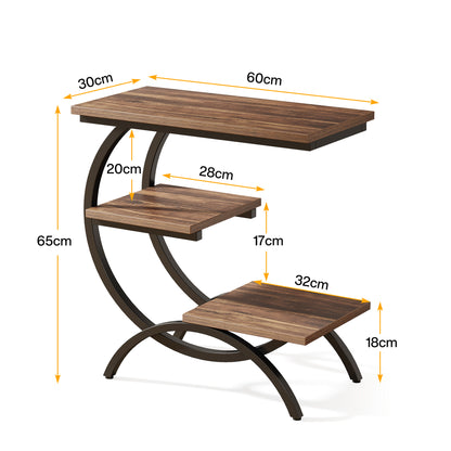 Tribesigns Table d'appoint C, Console de canapé avec rangement Table Basse à café