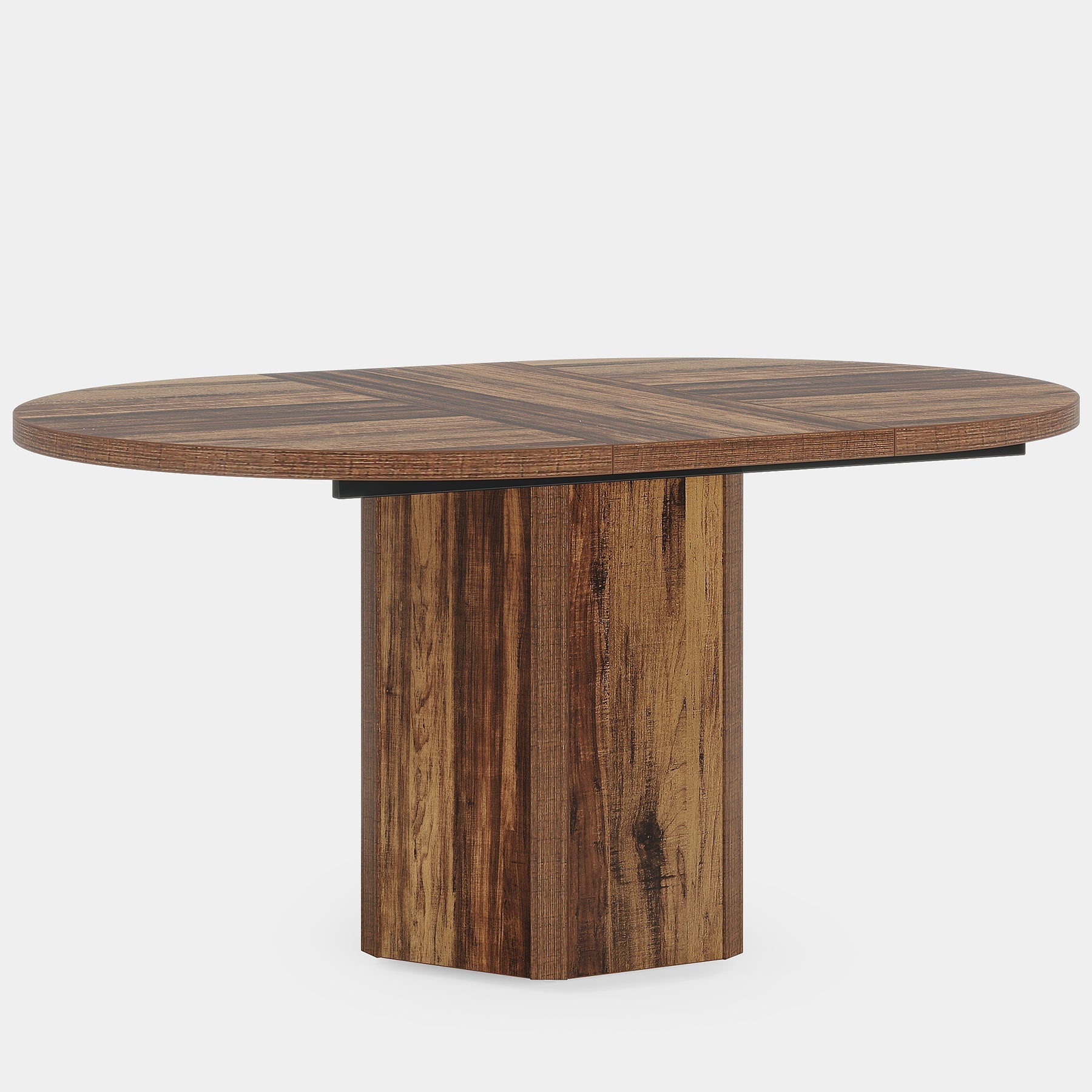 Wood Dining Table, 55" Kitchen Dinner Table For 4 - 6 Tribesigns